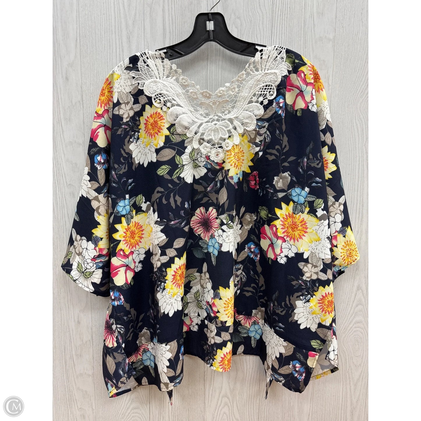 Kimono By Coco And Carmen In Floral Print, Size: Onesize