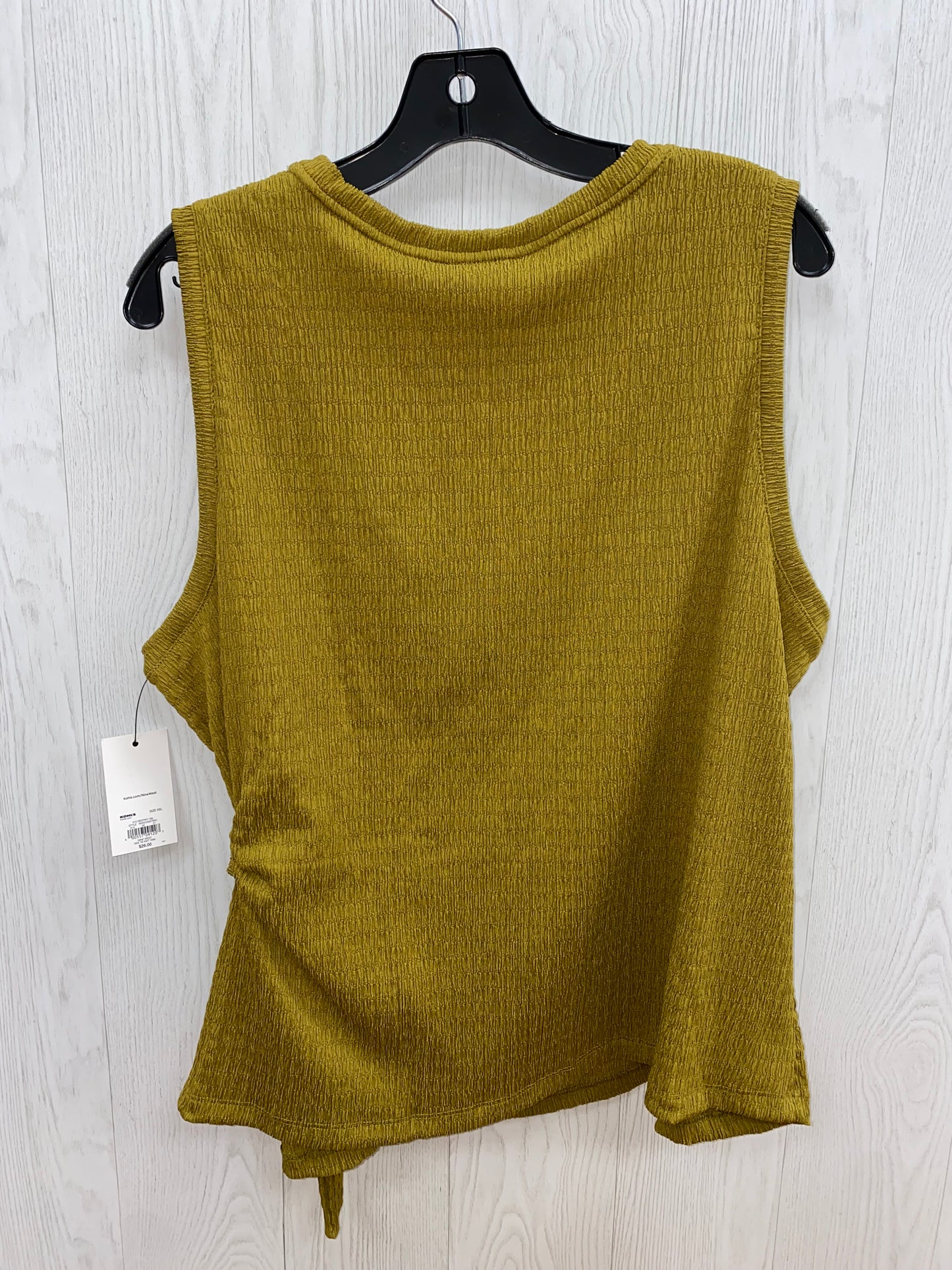 Chartreuse Top Sleeveless Nine West, Size Xxl