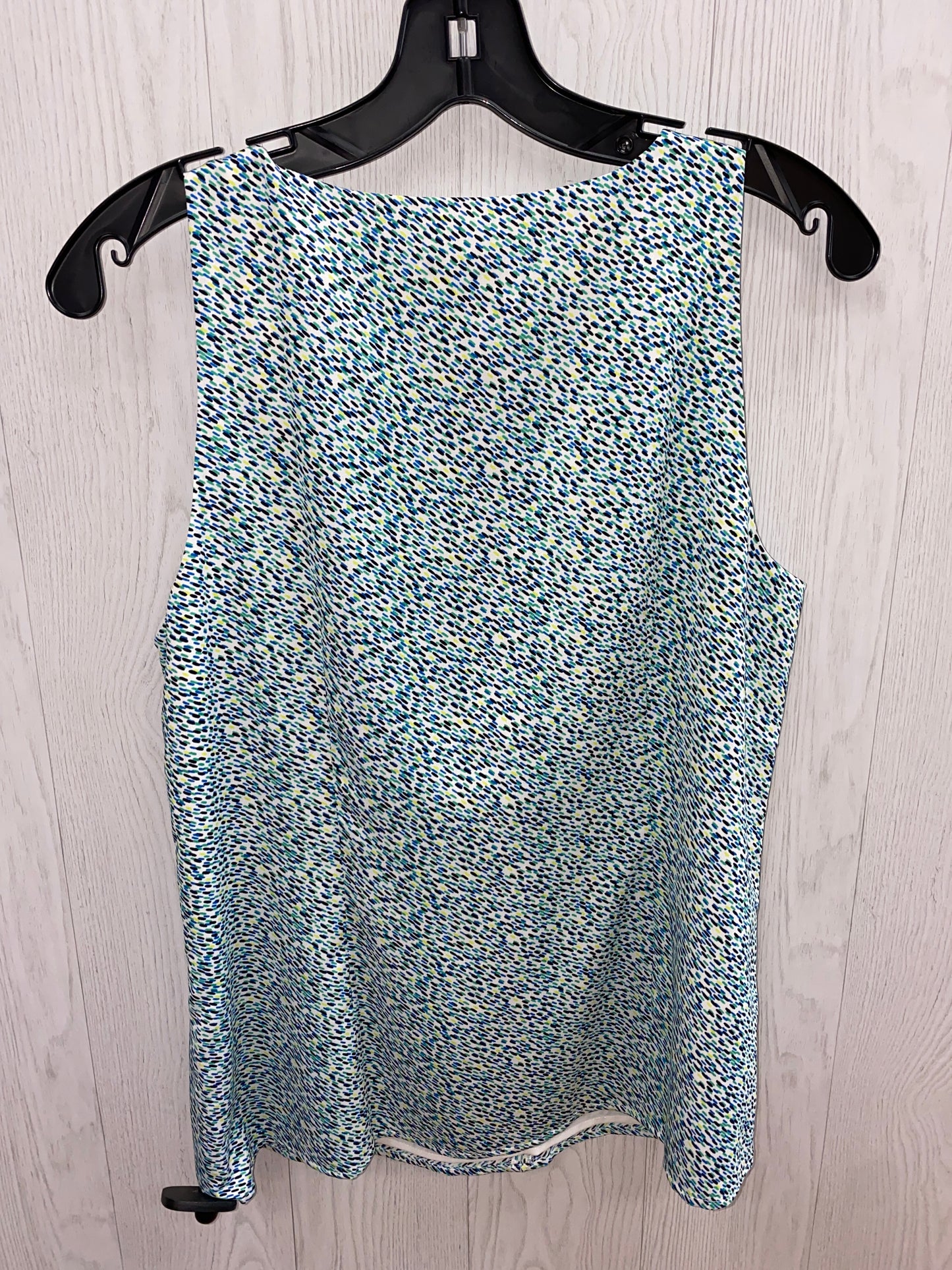 Blue & Green Top Sleeveless Basic Ann Taylor, Size 10