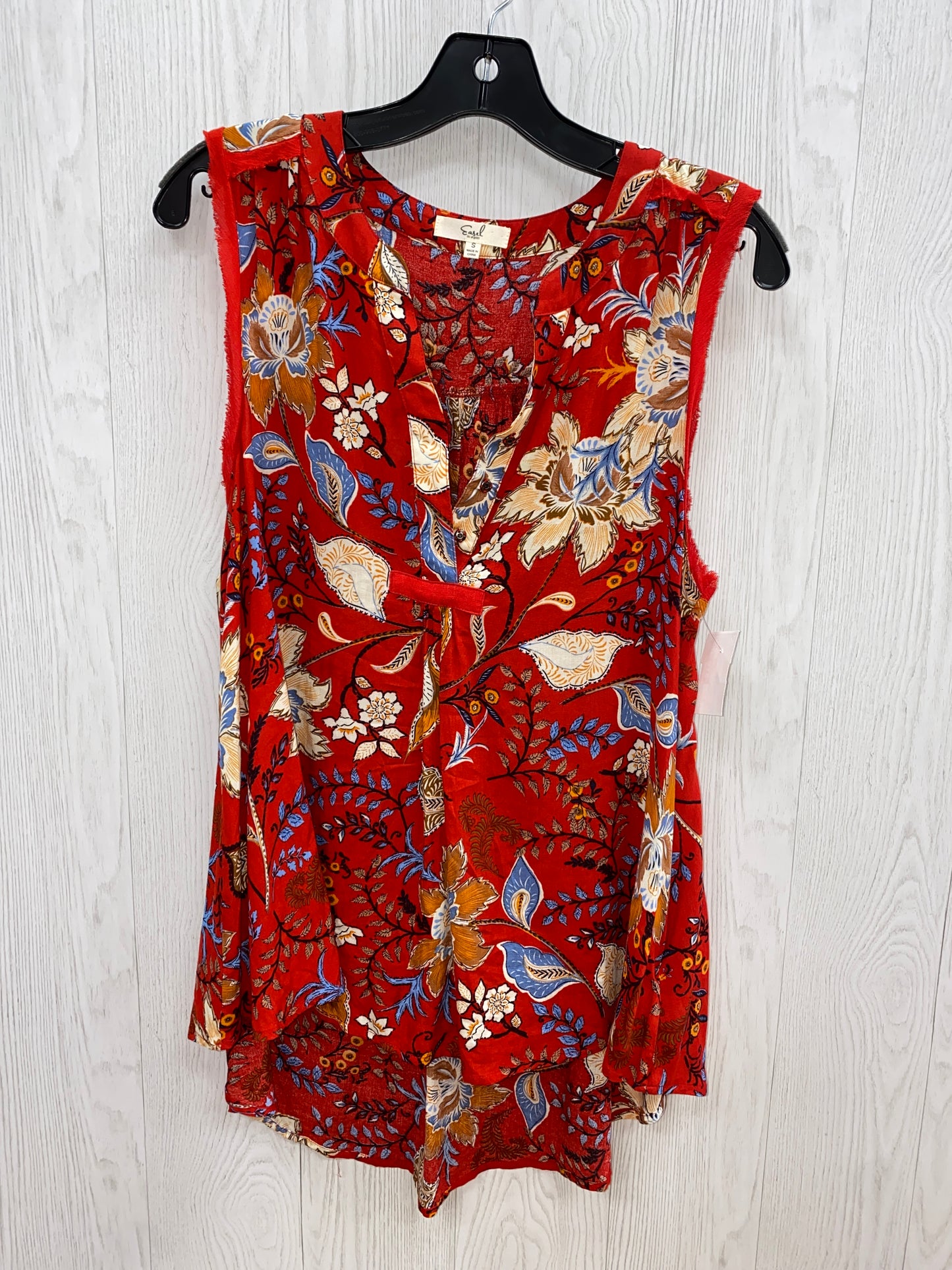 Red Top Sleeveless Easel, Size S