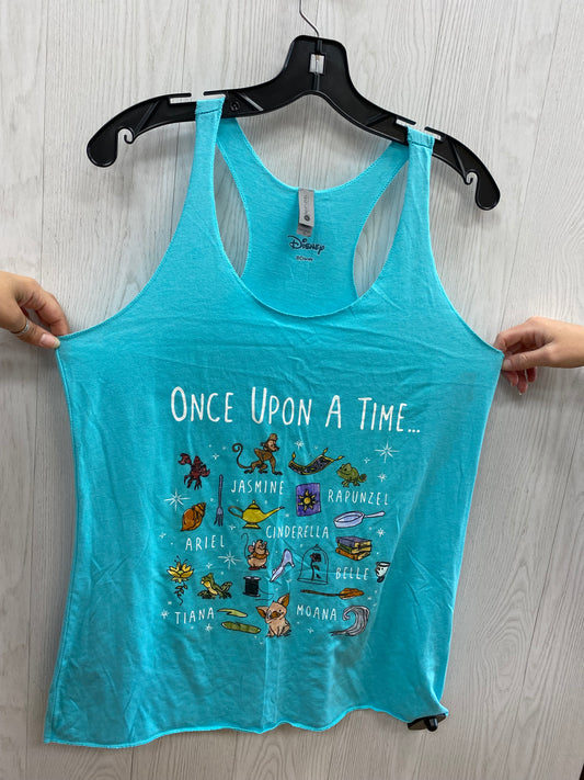 Blue Top Sleeveless Basic Disney Store, Size Xl