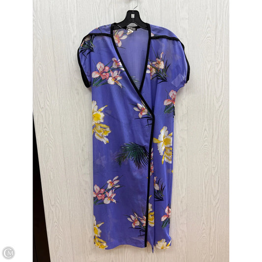 Swimwear Cover-up By Clothes Mentor In Purple, Size: Onesize