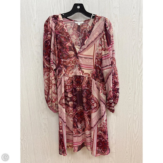 Dress Casual Short By Ophelia Roe In Pink & Purple, Size: L