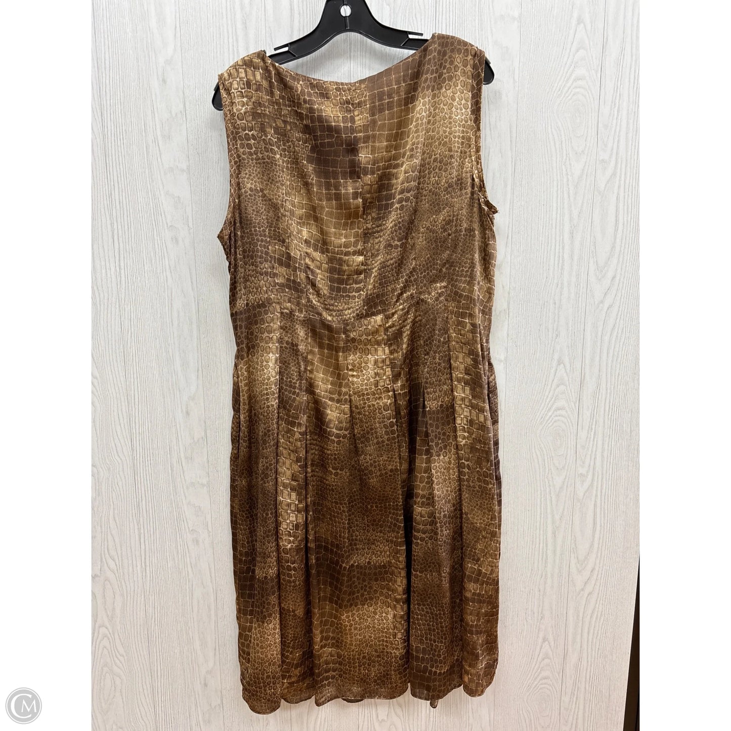 Dress Casual Midi By Jones New York In Brown, Size: 16