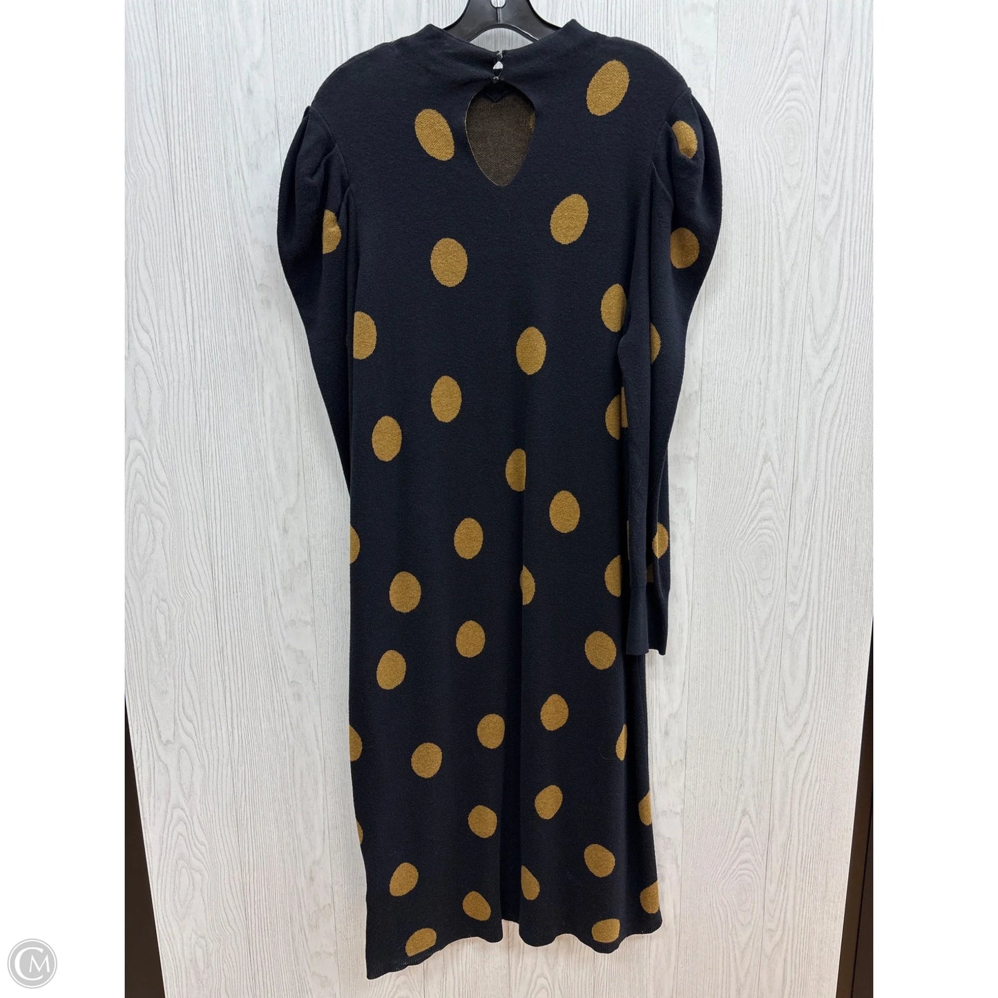 Dress Sweater By Who What Wear In Black & Gold, Size: Xl