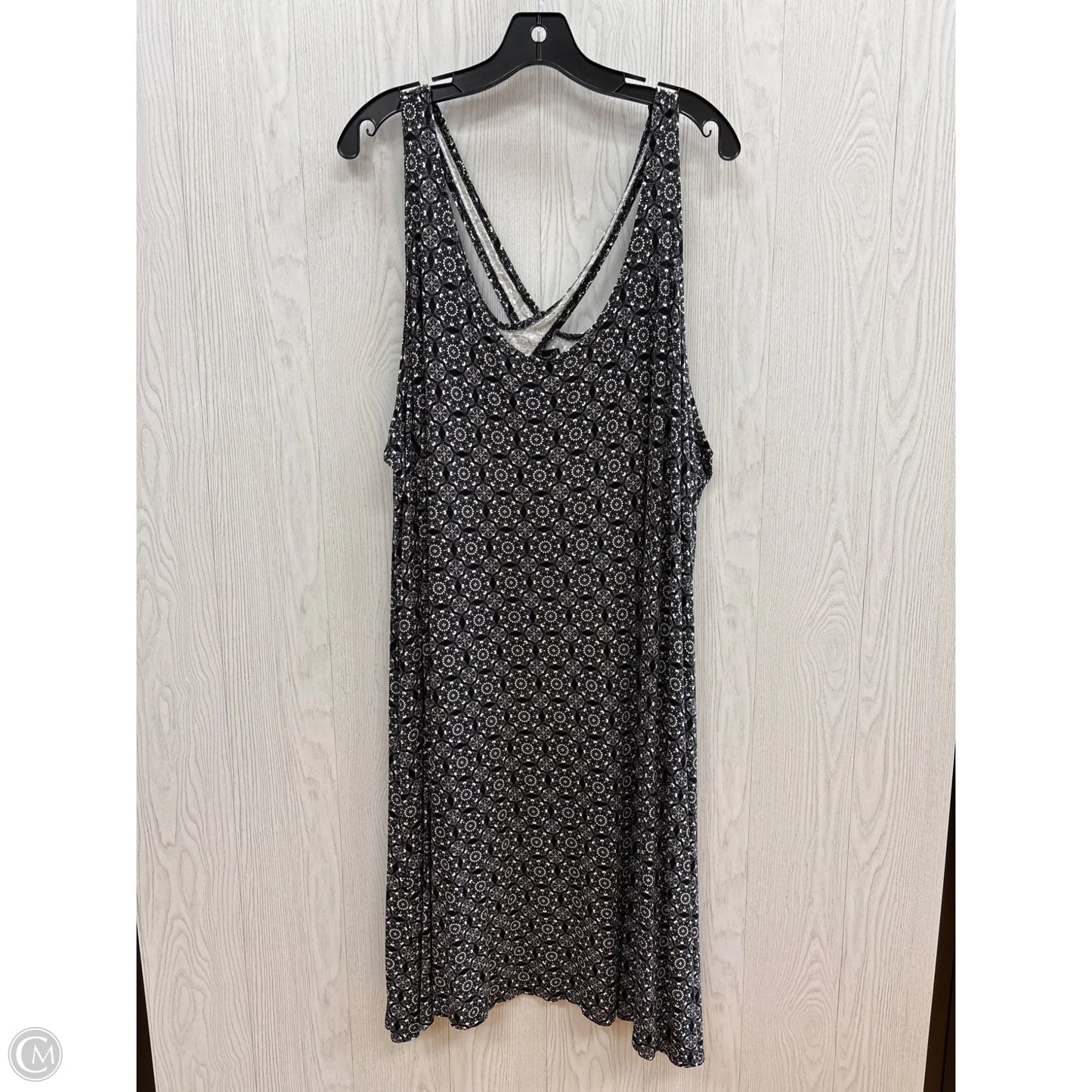 Swimwear Cover-up By Ellos In Black & White, Size: 2x