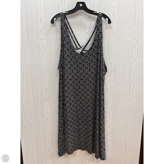 Swimwear Cover-up By Ellos In Black & White, Size: 2x