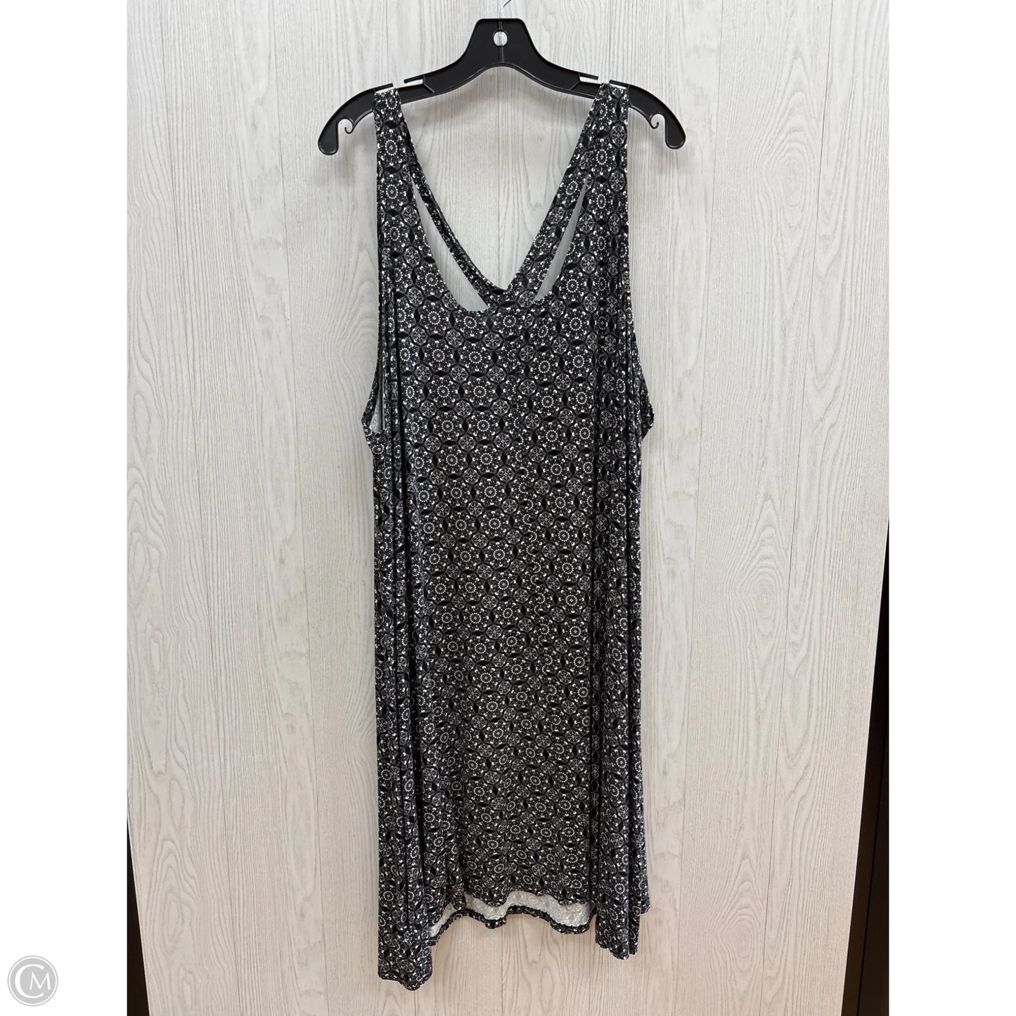 Swimwear Cover-up By Ellos In Black & White, Size: 2x