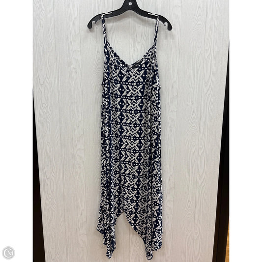 Swimwear Cover-up By Ellos In Blue & White, Size: 20