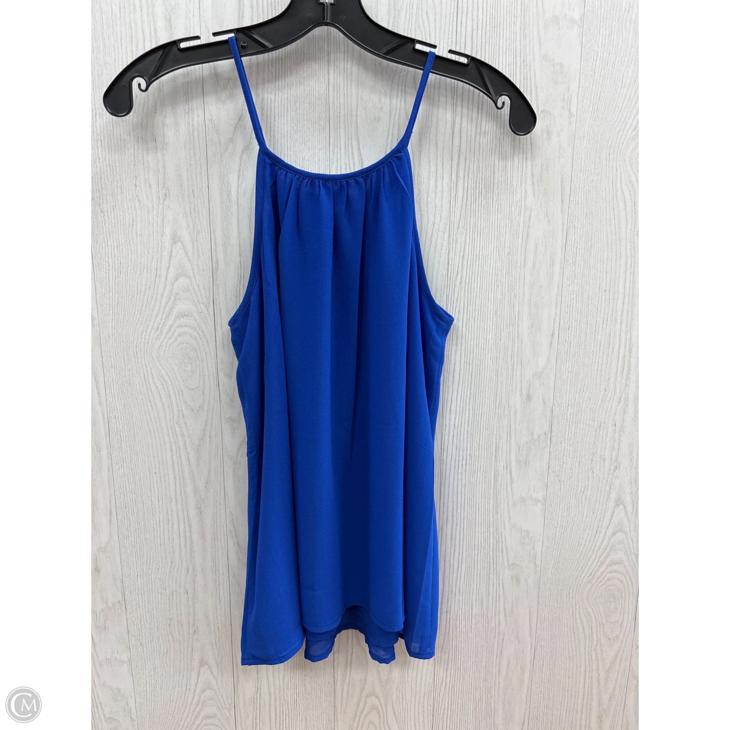 Top Sleeveless By Naked Zebra In Blue, Size: S