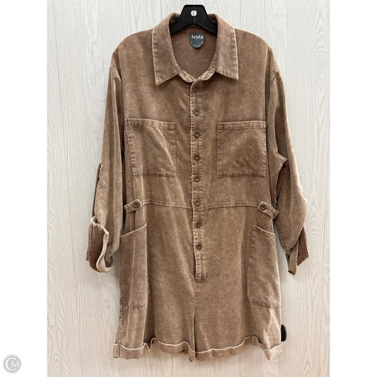 Romper By Clothes Mentor In Tan, Size: Xl