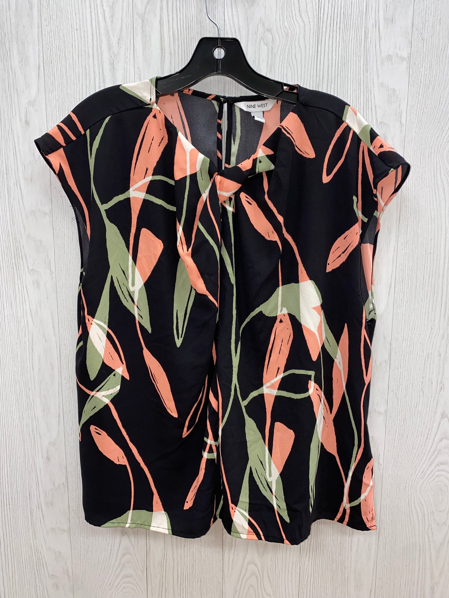 Black & Orange Top Sleeveless Nine West, Size Xxl