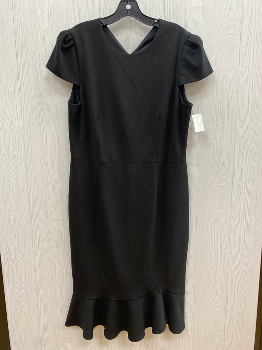 Black Dress Casual Midi Sage, Size Xl