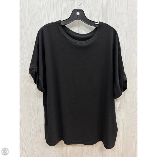 Top Short Sleeve By Clothes Mentor In Black, Size: M