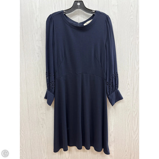 Dress Casual Midi By Loft In Navy, Size: 4