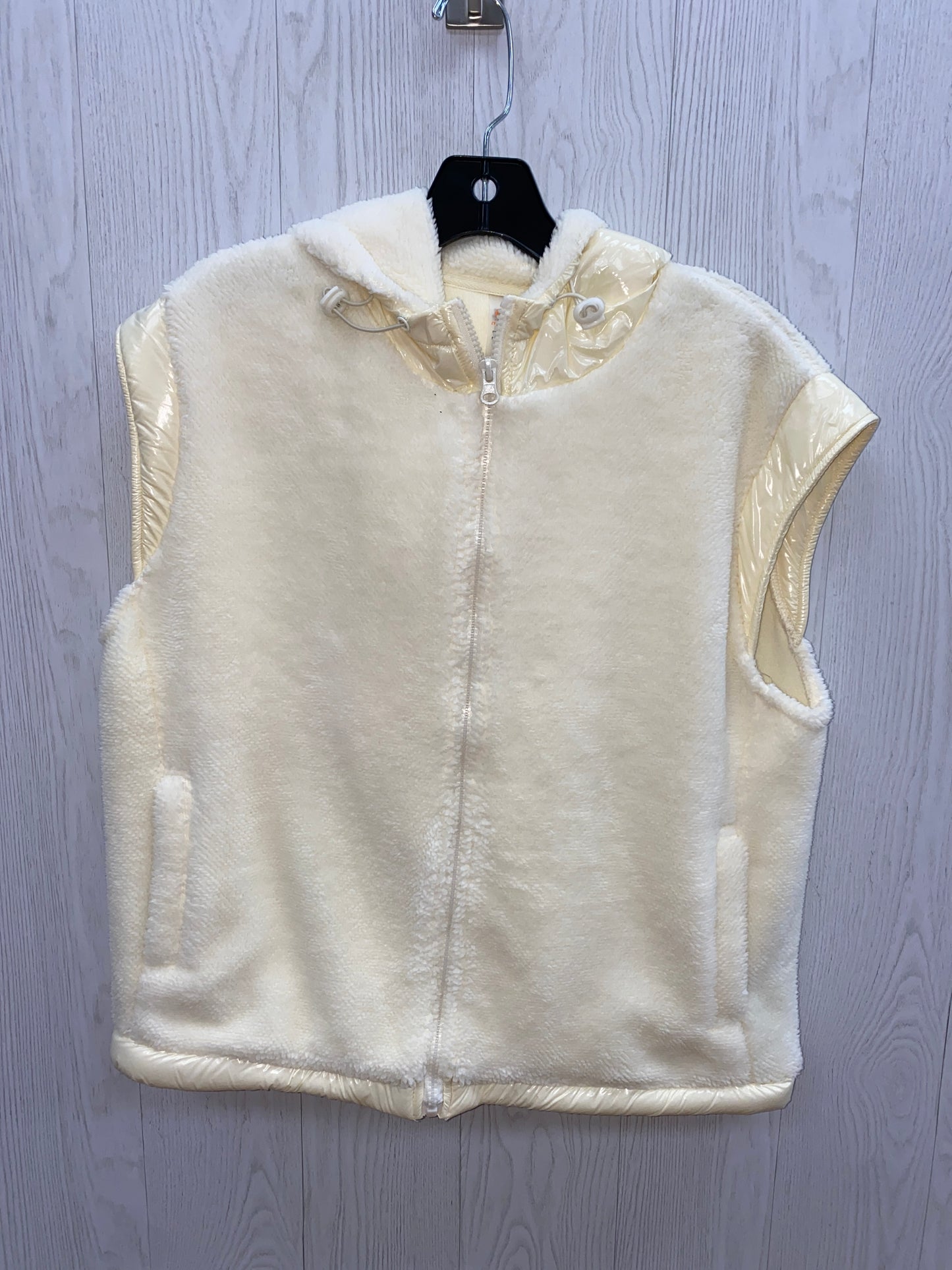 Vest Fleece By Mono B In Pale Yellow, Size: S