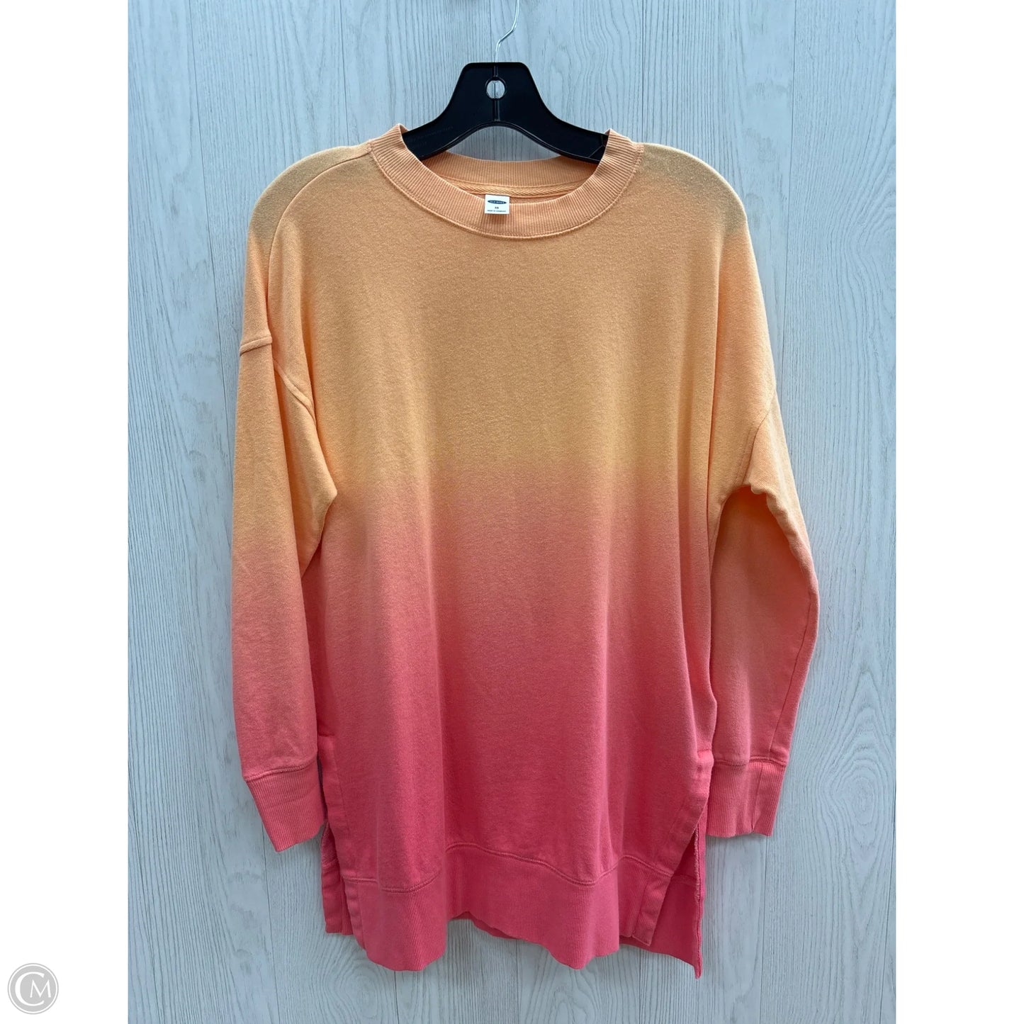 Top Long Sleeve By Old Navy In Ombre Print, Size: Xs