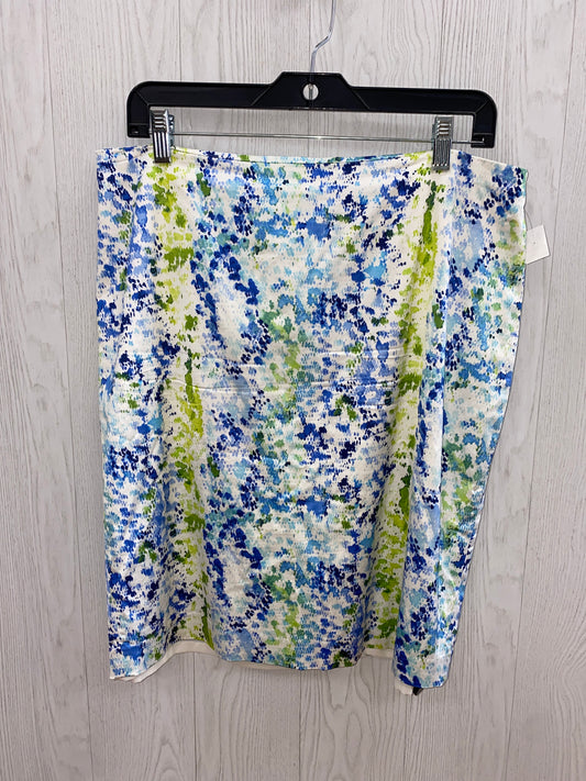 Blue & Green Skirt Mini & Short Ann Taylor, Size 14