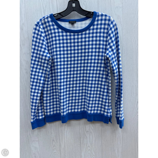 Top Long Sleeve Basic By Talbots In Blue & White, Size: Xs
