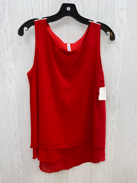 Red Top Sleeveless Clothes Mentor, Size S