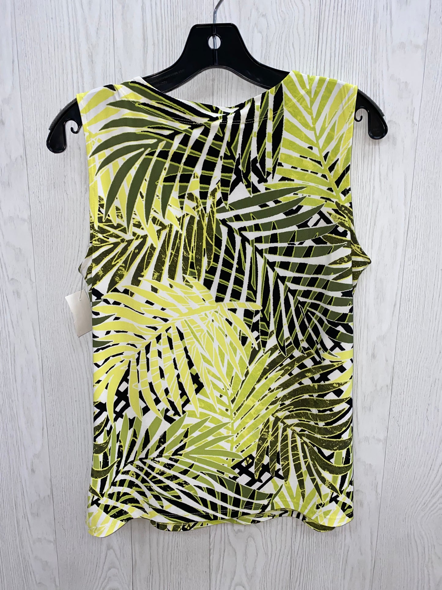 Green & White Top Sleeveless Kasper, Size S