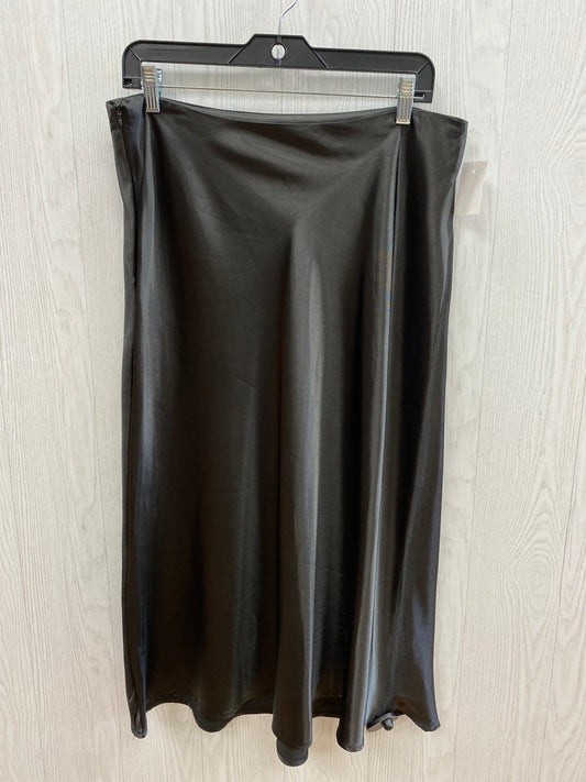 Black Skirt Midi Clothes Mentor, Size Xl