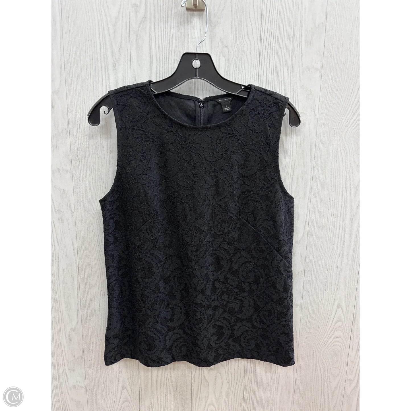 Top Sleeveless By Ann Taylor In Black, Size: S