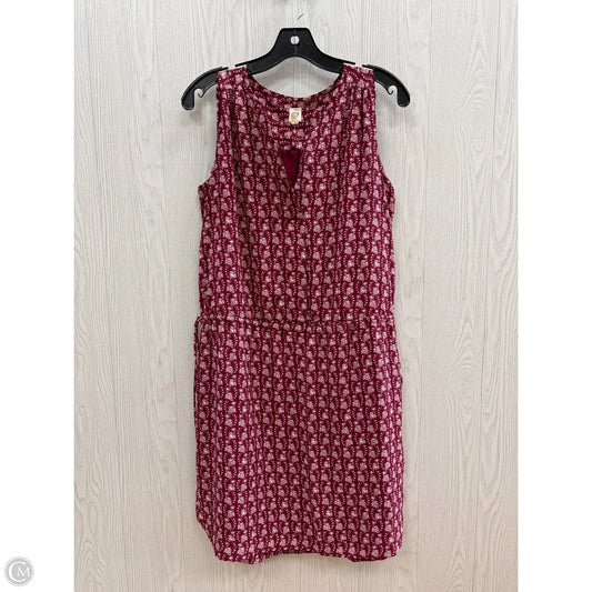 Dress Casual Midi By Gap In Red & White, Size: S