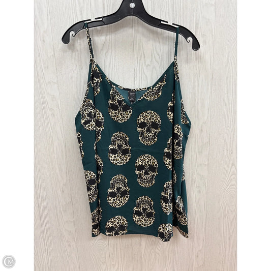 Top Sleeveless Basic By Clothes Mentor In Green, Size: 2x