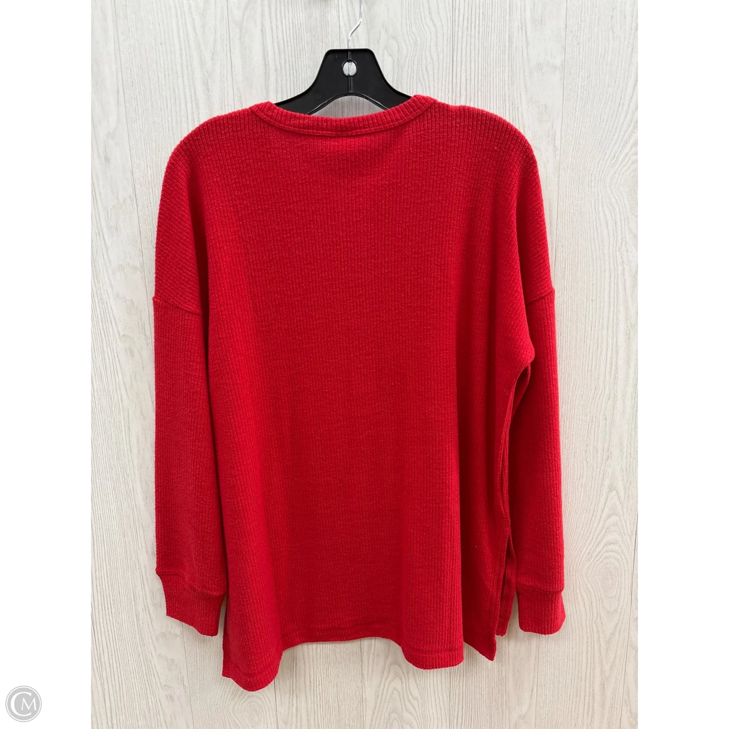 Top Long Sleeve Basic By Old Navy In Red, Size: S
