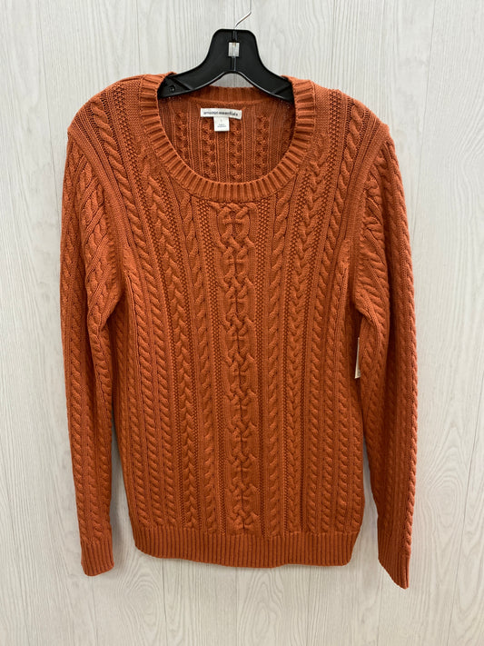 Sweater By Amazon Essentials In Orange, Size: L