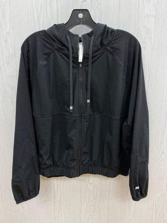 Athletic Jacket By Fabletics In Black, Size: L