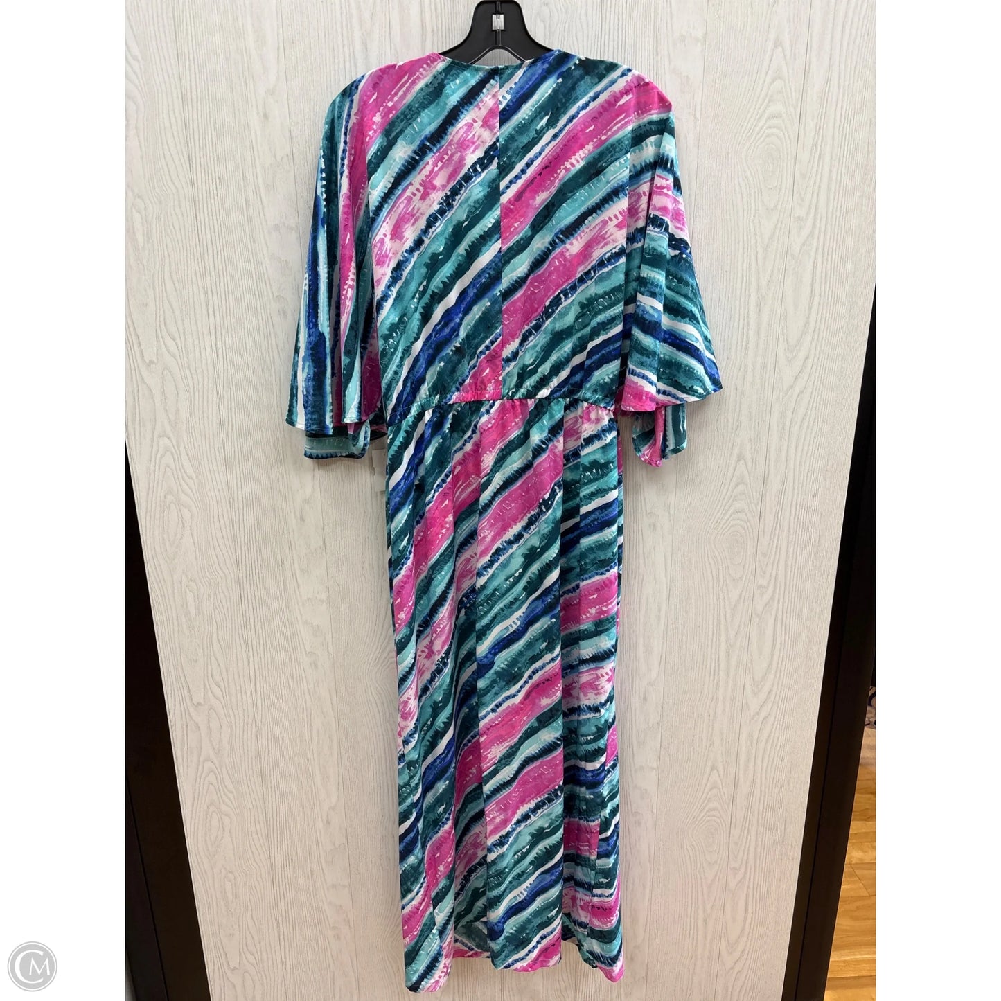 Kimono By Clothes Mentor In Blue & Pink, Size: L