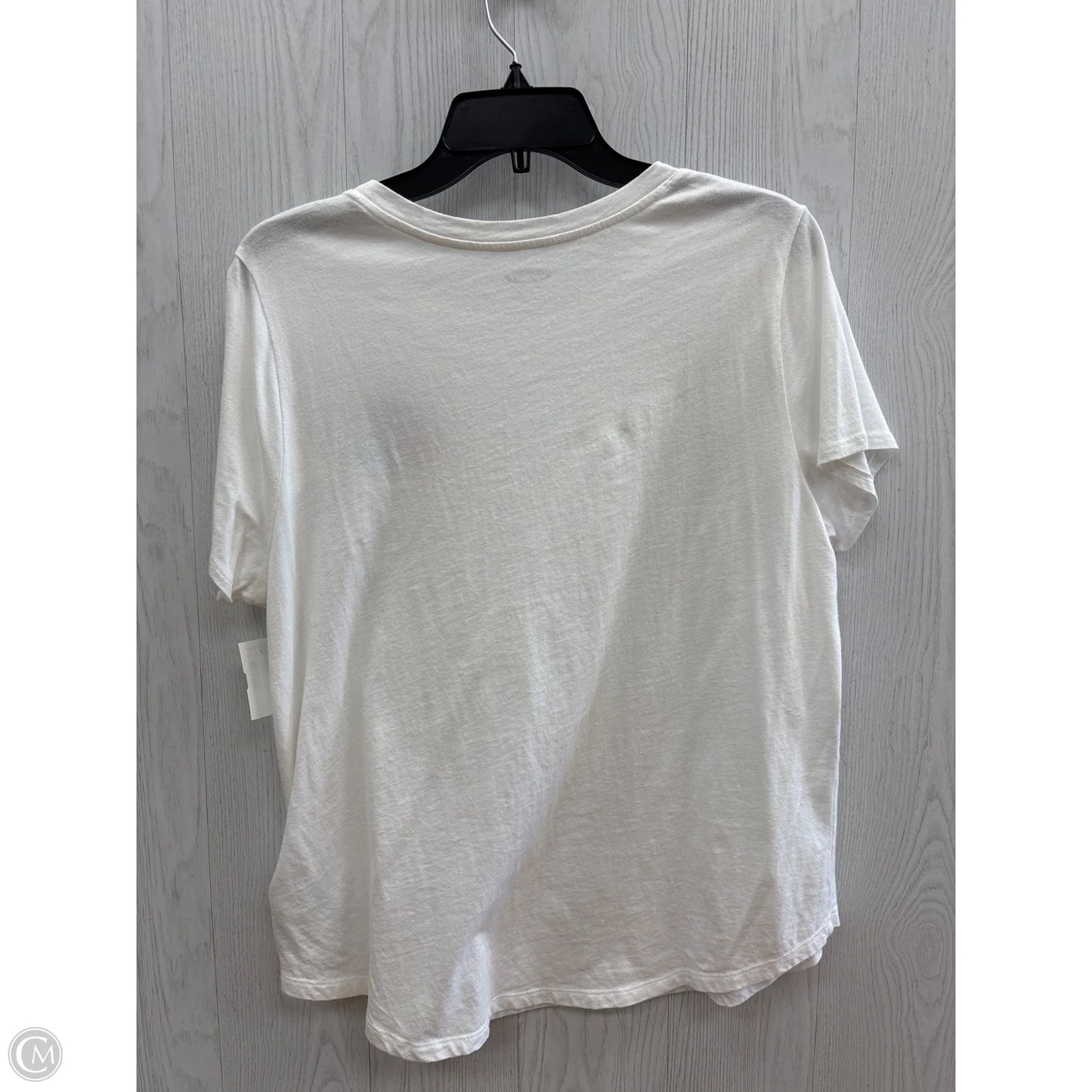 Top Short Sleeve Basic By Old Navy In White, Size: L