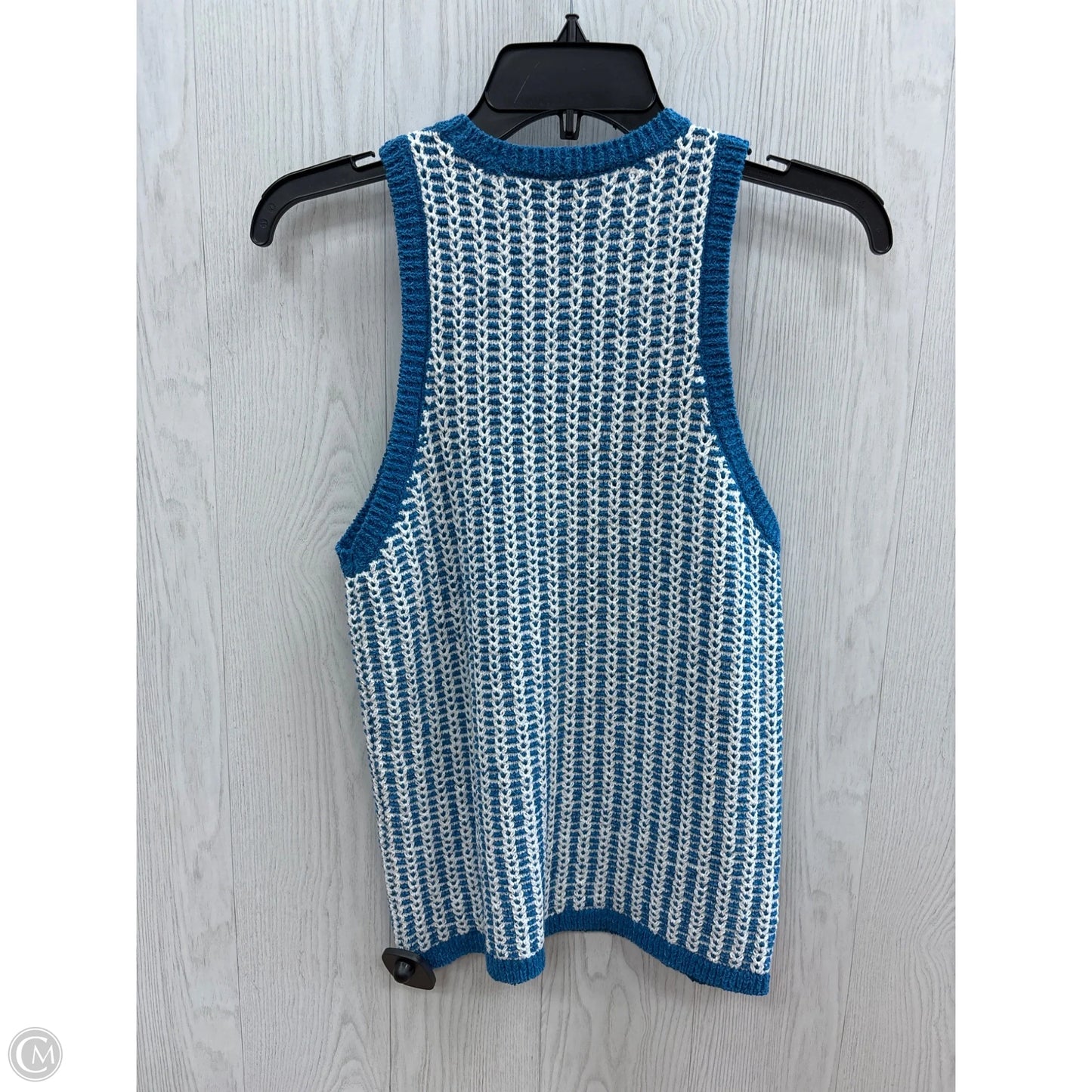 Top Sleeveless By Ann Taylor In Blue Denim, Size: Mp