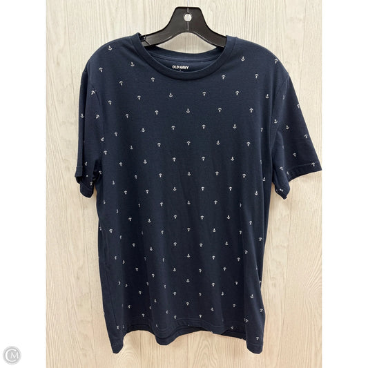 Top Short Sleeve Basic By Old Navy In Nautical Print, Size: M