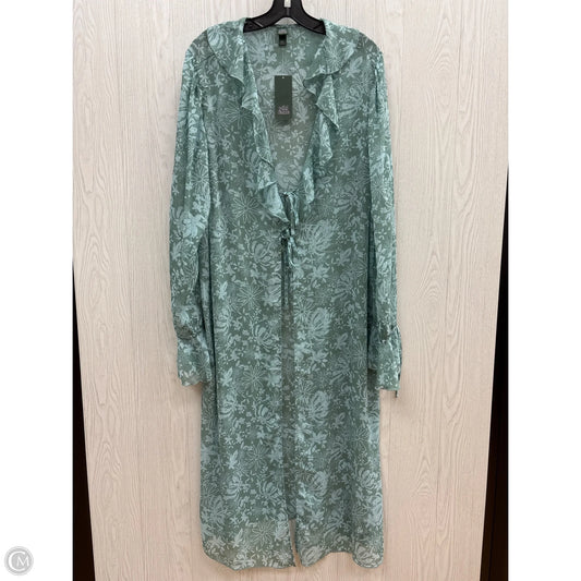 Kimono By Wild Fable In Blue & Green, Size: Xxl