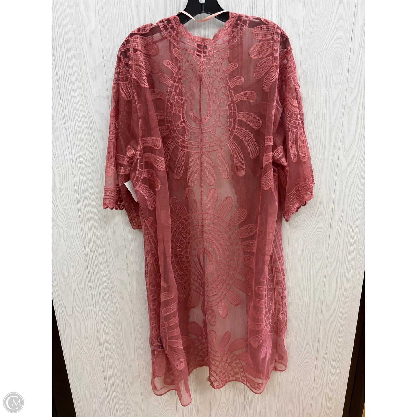 Kimono By Clothes Mentor In Pink, Size: Osfm