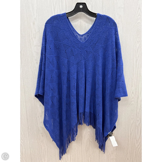Shawl By Clothes Mentor In Blue, Size: Osfm