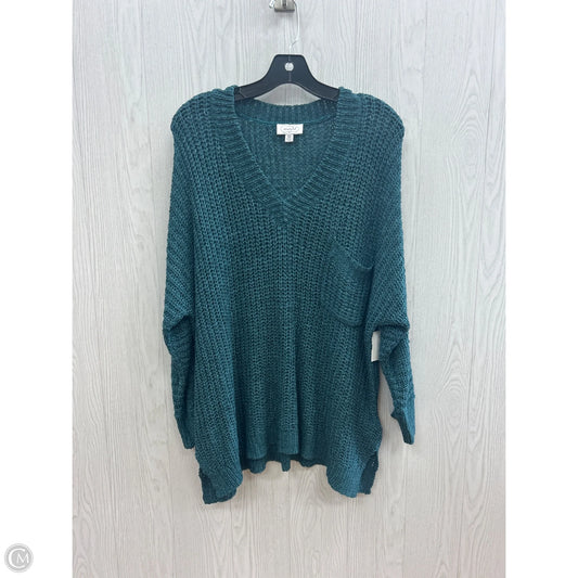 Sweater By Mudpie In Teal, Size: Osfm