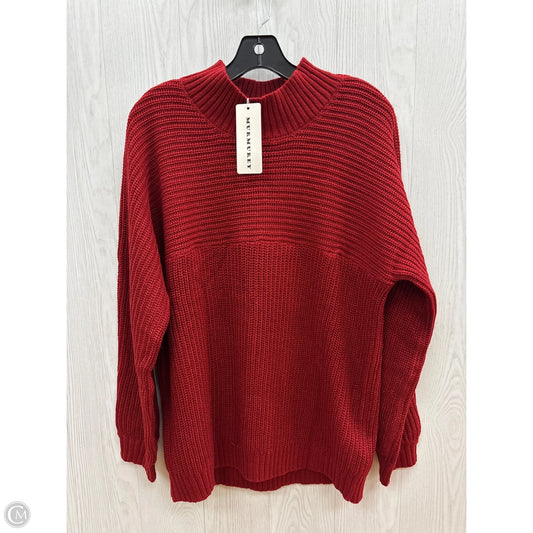 Sweater By Clothes Mentor In Red, Size: Xxl