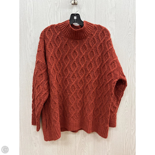 Sweater By Maurices In Orange, Size: Xxl