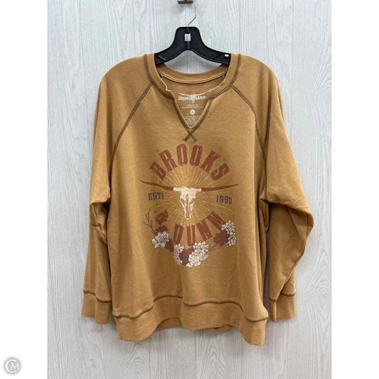 Sweatshirt Crewneck By Clothes Mentor In Yellow, Size: Xl