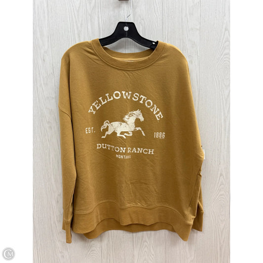Top Long Sleeve By Maurices In Yellow, Size: Xl