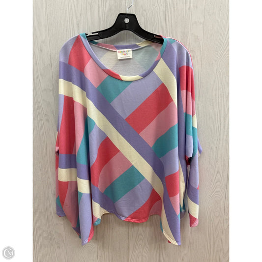 Top 3/4 Sleeve By Fantastic Fawn In Multi-colored, Size: L