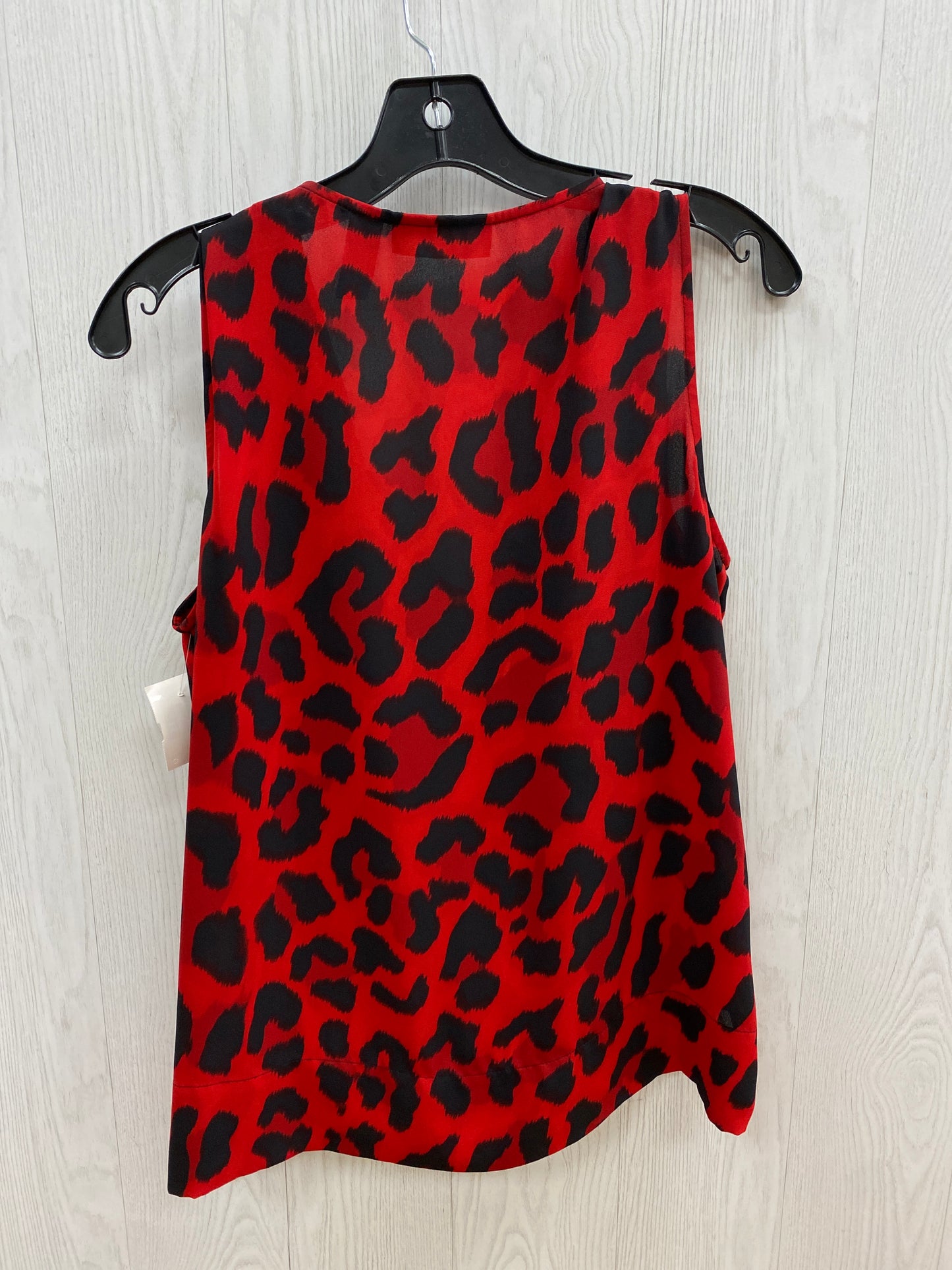 Red Black Top Sleeveless International Concepts, Size S