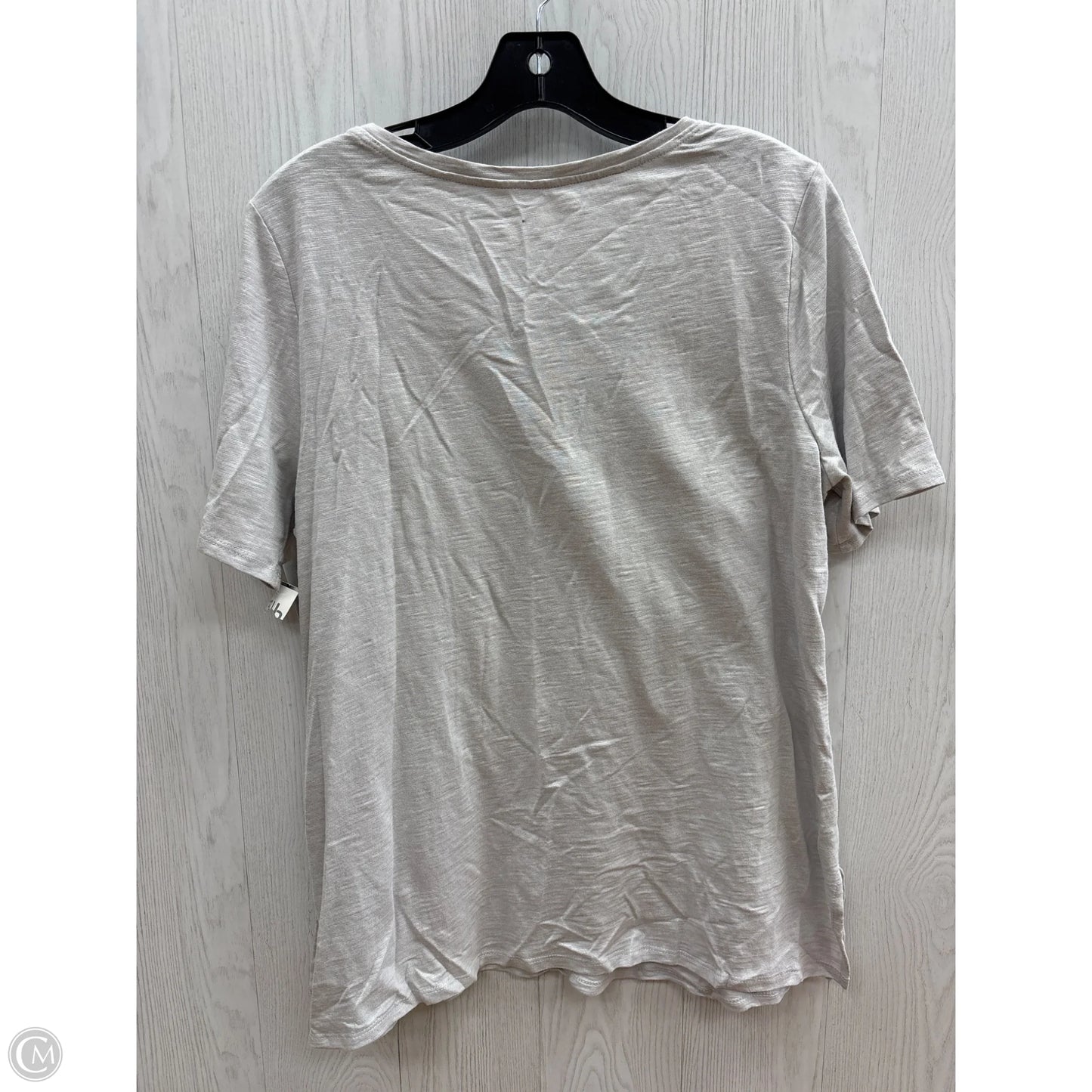 Top Short Sleeve By Chicos In Silver, Size: M