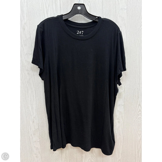 Top Short Sleeve By Maurices In Black, Size: 1x