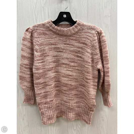 Sweater Short Sleeve By Popsugar In Pink, Size: S