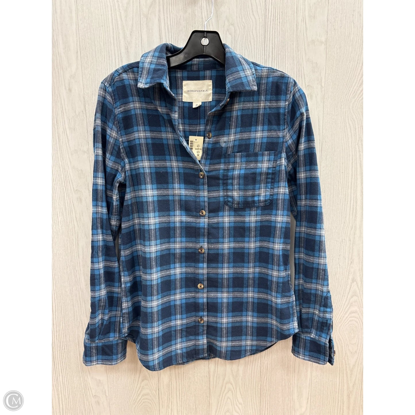 Top Long Sleeve By Aeropostale In Blue, Size: Xs